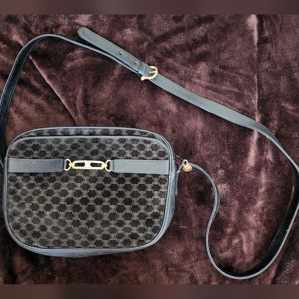 Celine Crossbody Suede Bag